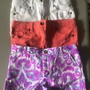 Lily Pulitzer and Lucky Brand shorts
